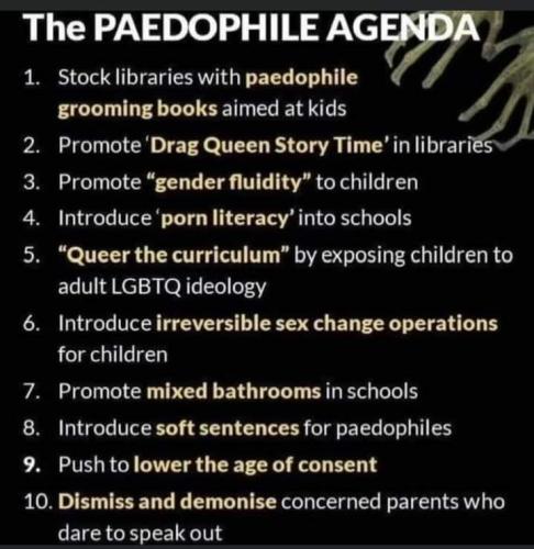 Pedo Agenda 1