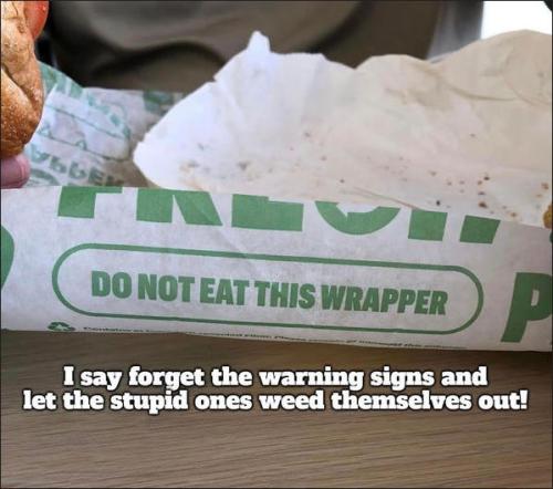 do not eat this wrapper