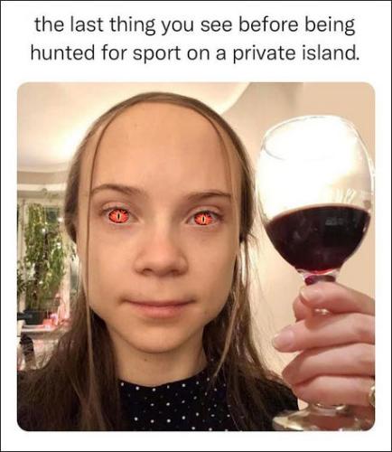 being hunted on a private island