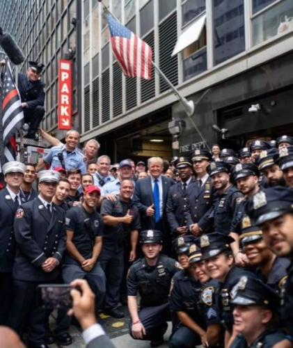 trump and police