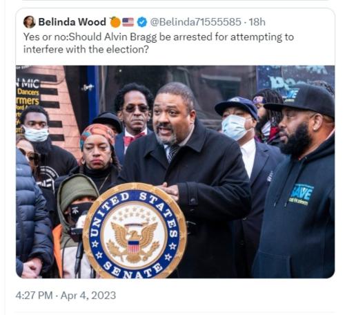 Yes or No should Alvin Bragg be arrested