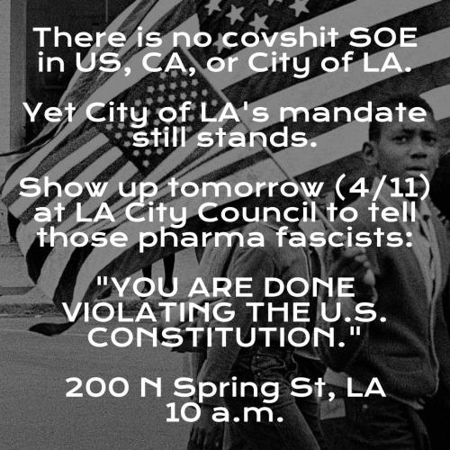 Los Angeles, California - April 11, 2023 - LA City Council Meeting - Vaccine Mandate for City Workers