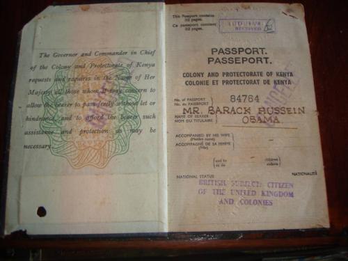 Barack Hussein Obama Passport Photo 2