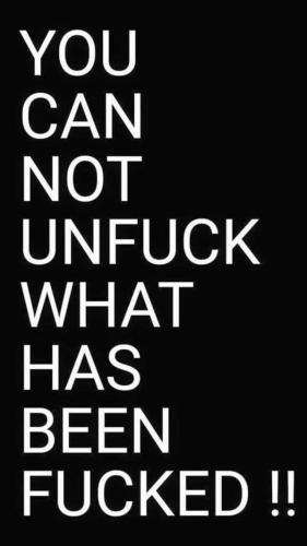 you can not