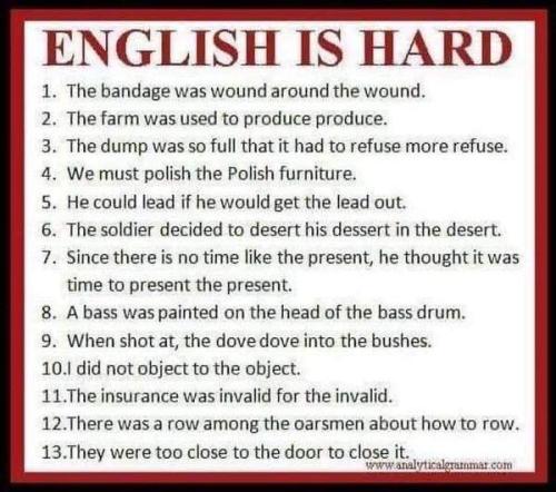 english is hard