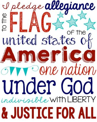 pledge to flag 25