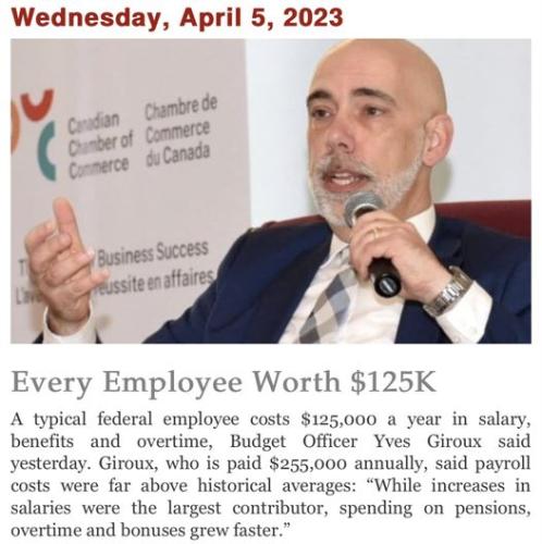 Government employess are well paid
