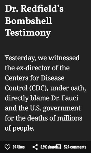 CDC director vs fauci