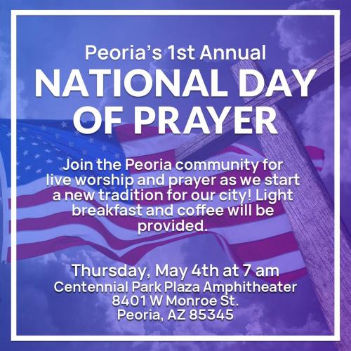 Peoria, Arizona - May 4, 2023 - National Day of Prayer