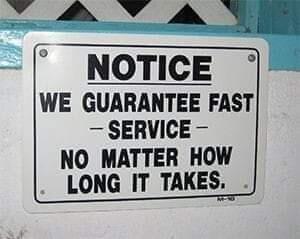 fast service