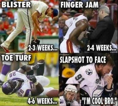 slapshot to the face