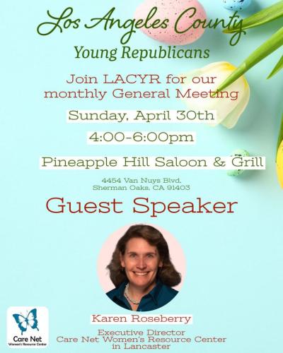 Sherman Oaks, California - April 30, 2023 - Meeting LA County Young Republicans