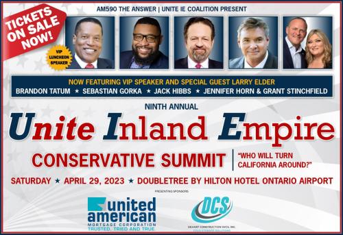 Ontario, California - April 29, 2023 - Unite Inland Empire Conservative Summit