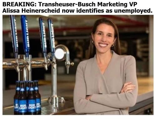 BREAKING Transheuser Bush VP now identifies as unemployed