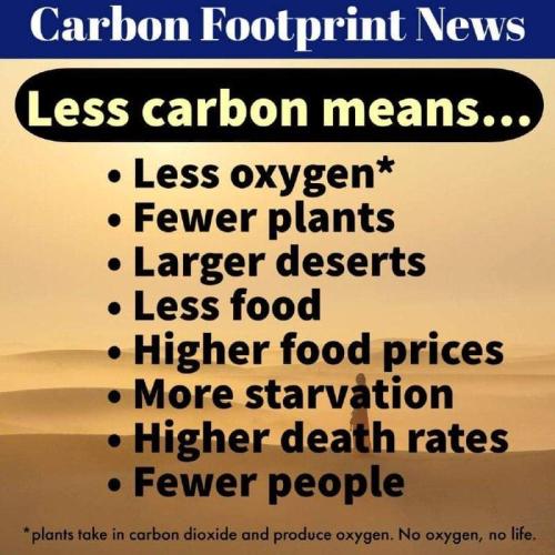 less carbon means