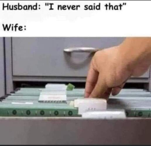 I never said that