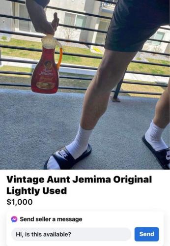 Vintage Aunt Jemima bottle for sake 1K
