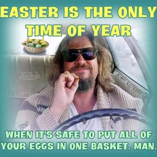 Easter is safe to put all your eggs in one basket