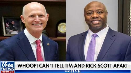 Never Go Full Retard Whoopi Can't Tell Rick Scott & Tim Scott Apart meme