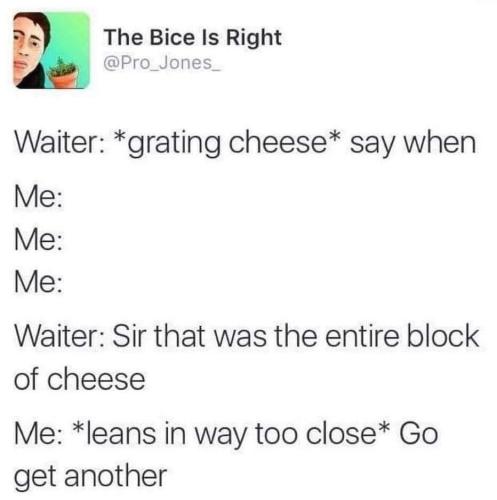 grating cheese