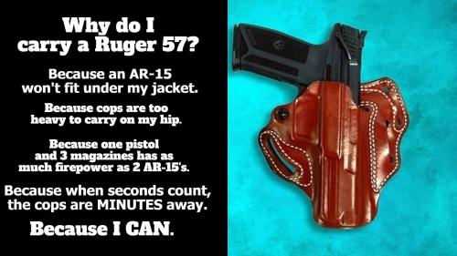 Why do I carry a ruger 57