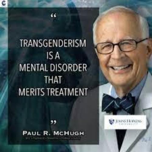 Transgenderism is a mental disorder that needs to be treated