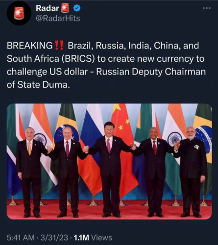 BRICS to create own currency