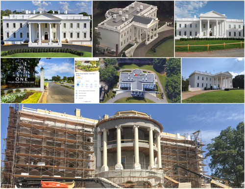 Tyler Perry Studios White House Replica On Fort McPherson In Southwest Atlanta, Georgia