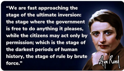 Ayn Rand on Govt