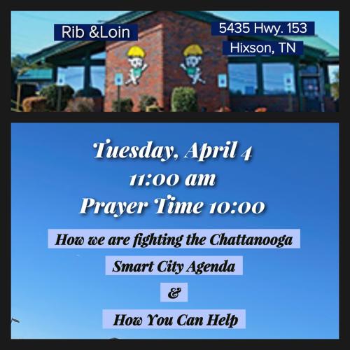 Hixon, Tennessee - April 4, 2023 - Fight Smart City Legislation