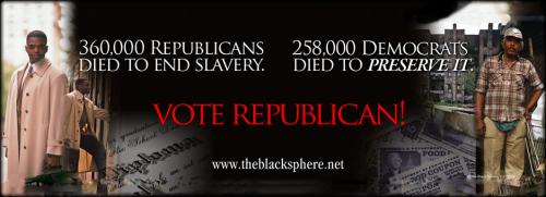 Vote Republican - Slavery billboard