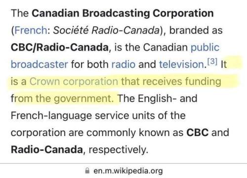 CBC is a crown corp