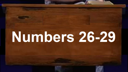 Numbers 26-29! 04 19 2023