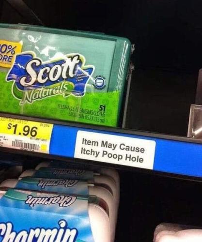 toilet paper warning