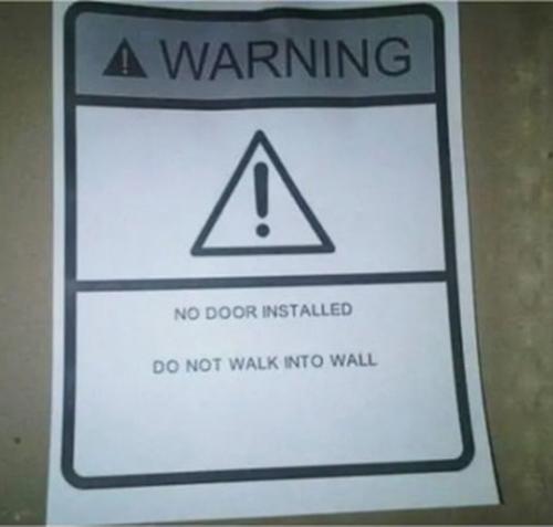 no door installed