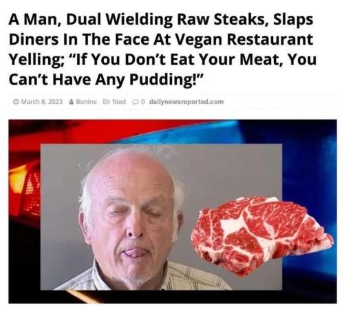 raw steaks