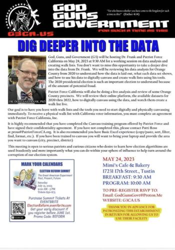 Tustin, California - May 24, 2023 - Dr. Douglas Frank - Election Integrity Expert