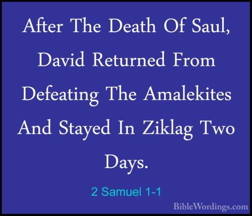 2 Samuel 1_1