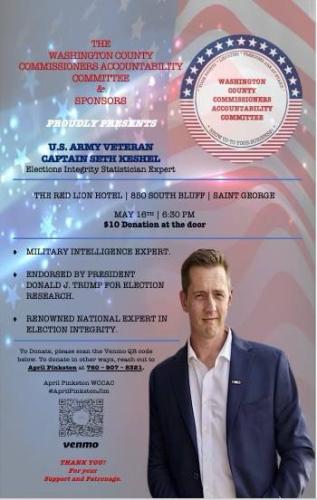 St. George, Utah - May 16, 2023 - Captain Seth Keshel - Election Integrity Expert