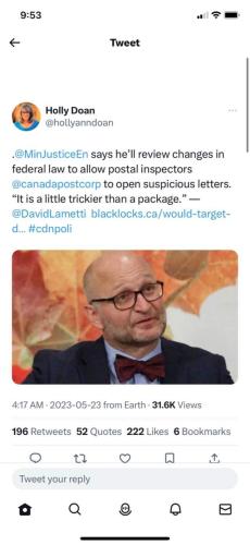 opening the mail