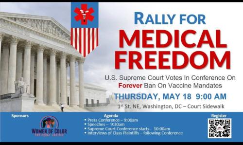 Washington, DC - May 18, 2023 - Rally for Medical Freedom