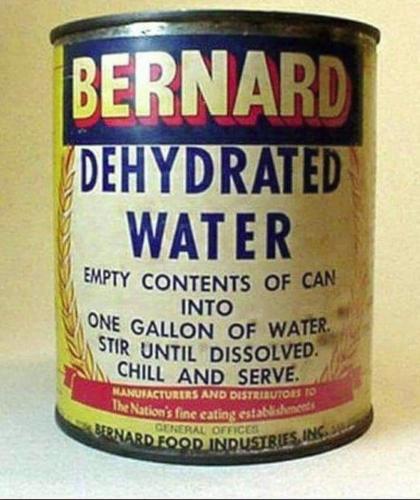 dehydrated water