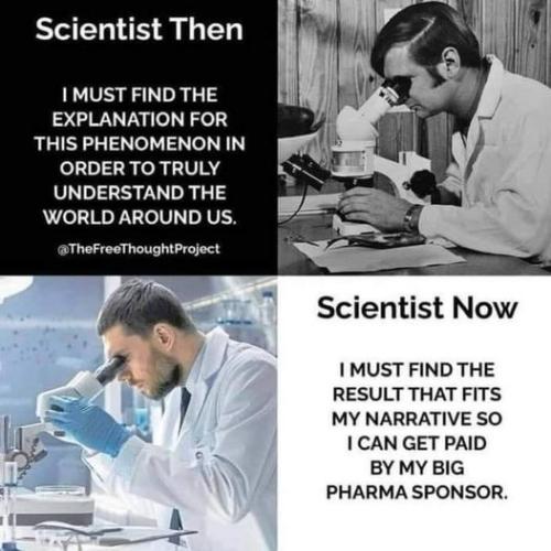 Scientist then and now