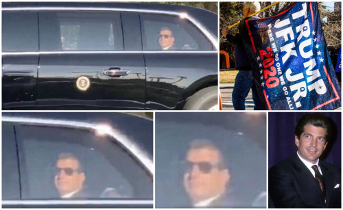 JFK Jr. As Vice President In Presidential Limo