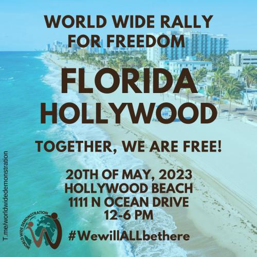 Hollywood, Florida - May 20, 2023 - Freedom Rally