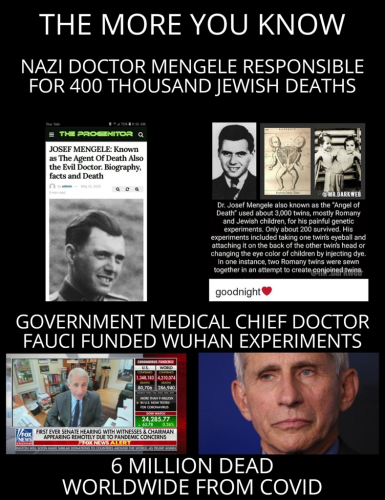 Fauci beats nazi deaths