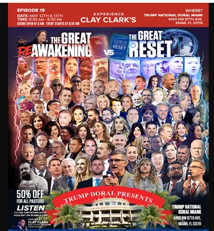 Miami, Florida - May 12 & 13, 2023 - Reawaken America Tour