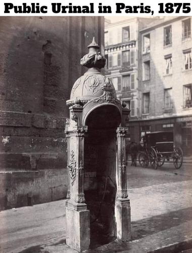 Public Urinal in Paris 1875