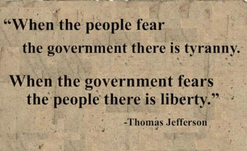 Government fear