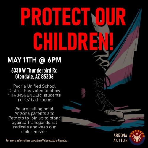 Glendale, Arizona - May 11, 2023 - Protect our Children
